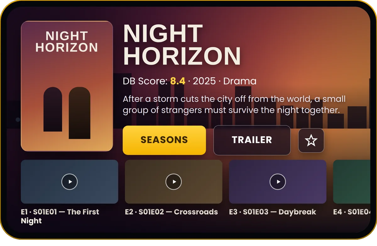 Movies & series screen